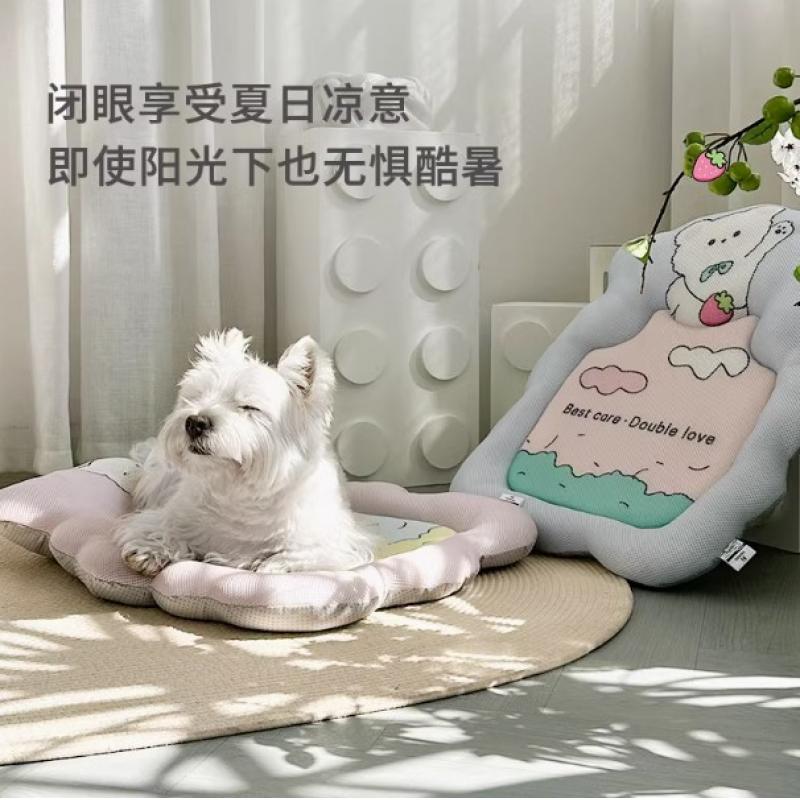 噜噜宠物凉垫四季通用猫狗窝垫子夏天睡觉小型犬比熊睡垫春夏季窝
